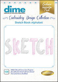 DIME Inspiration Designs - Sketch Book Alphabet