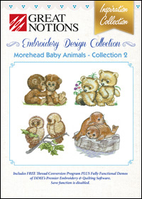 Great Notions Embroidery Designs - Morehead Baby Animals – Collection 2
