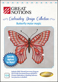 Great Notions Embroidery Designs - Butterfly Mylar Magic