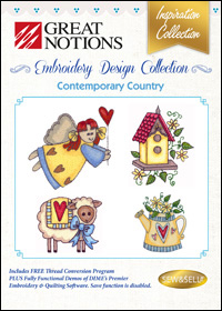 Great Notions Embroidery Designs - Contemporary Country
