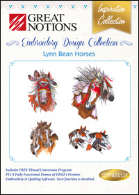 Great Notions Embroidery Designs - Lynn Bean Horses