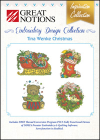 Great Notions Embroidery Designs - Tina Wenke Christmas