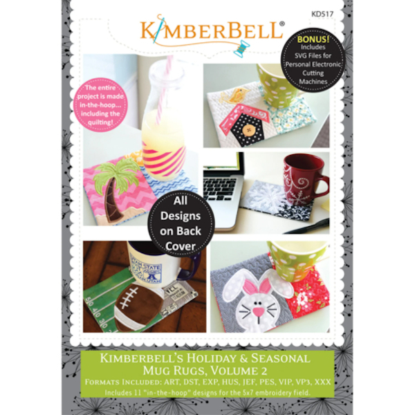 Kimberbell Designs - Mug Rugs, Holiday & Seasonal, Volume 2